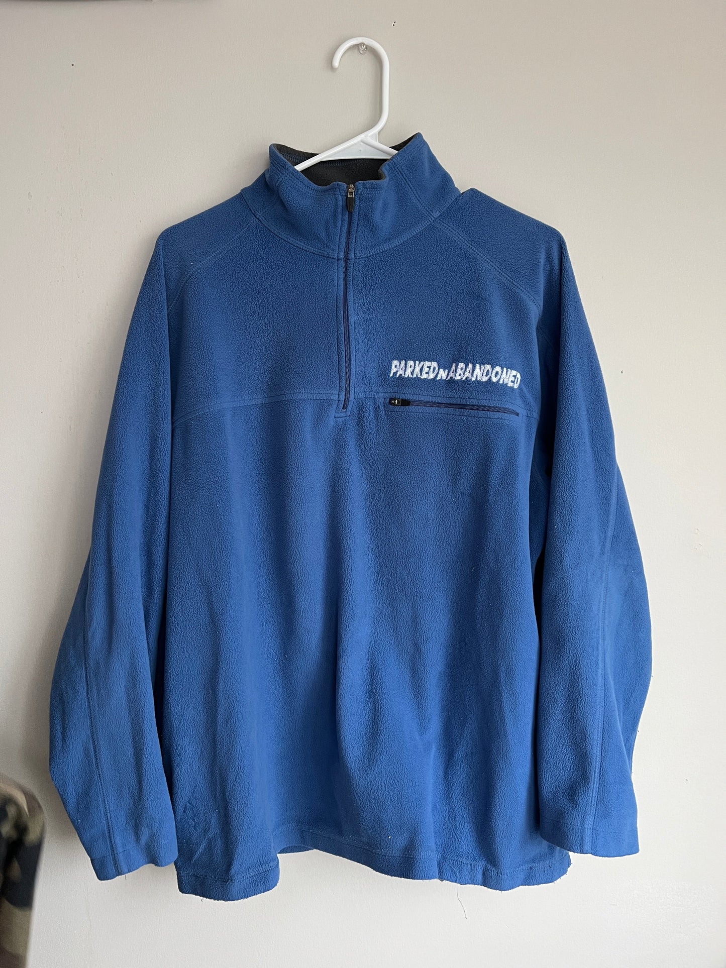 Blue Quarter Zip w/ Logo