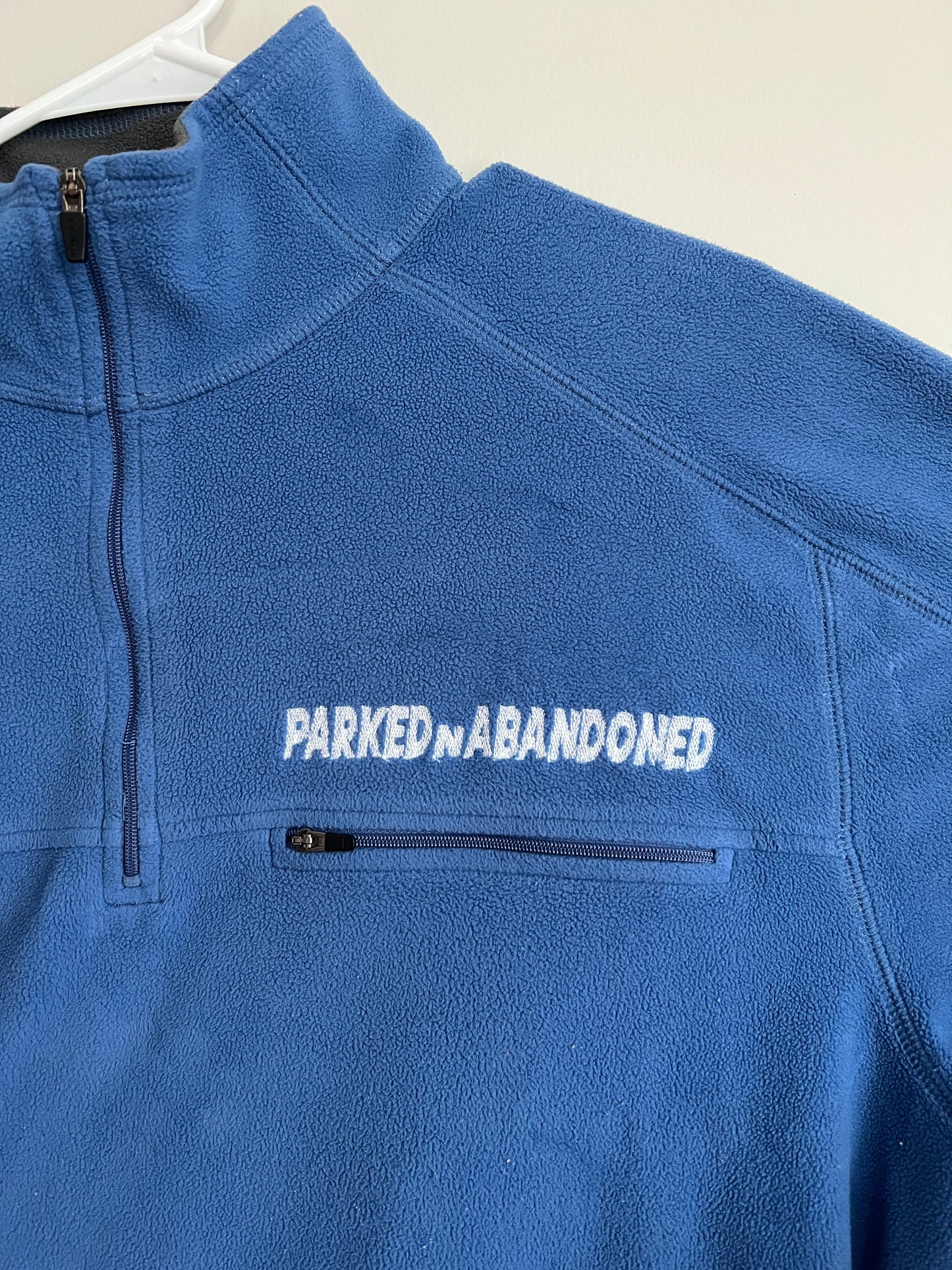 Blue Quarter Zip w/ Logo