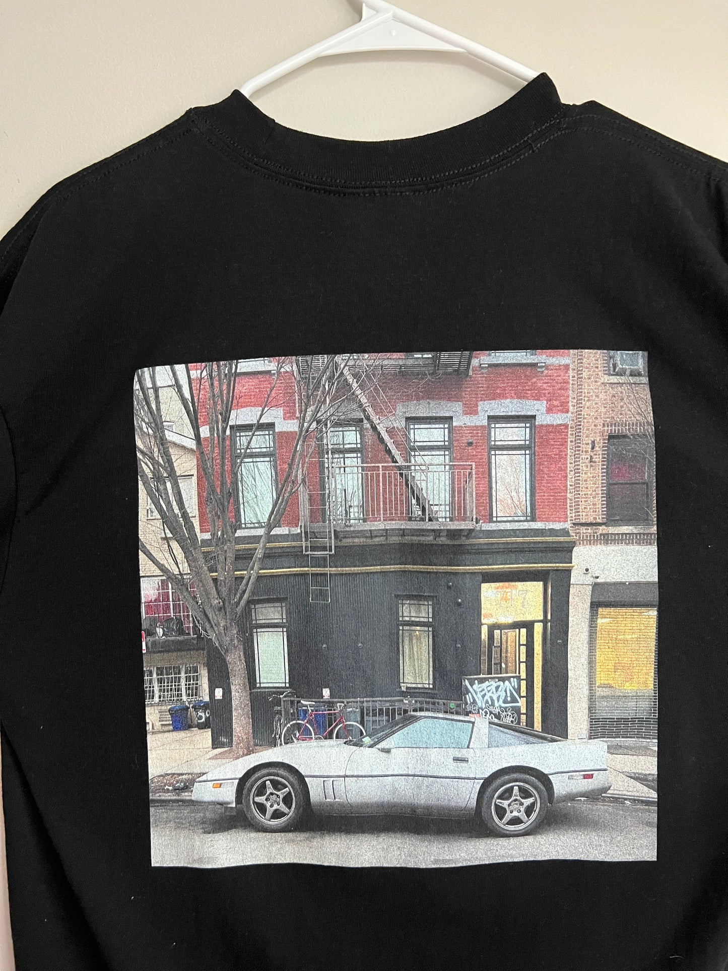 Black T-Shirt w/ 1984 Chevrolet Corvette